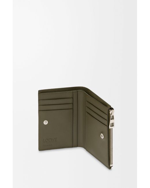 Loewe Green Slim Compact Wallet for men