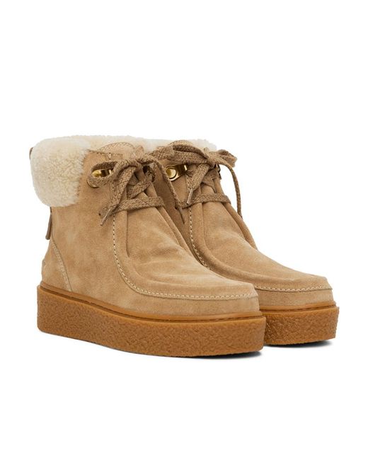 See By Chloé Logo And Ankle Boots in Brown | Lyst