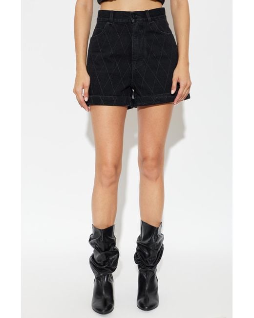 Balmain Black Belt Loop Shorts