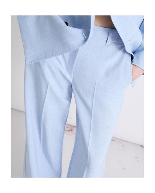 Marella Blue Casual Pants With Belt Loops