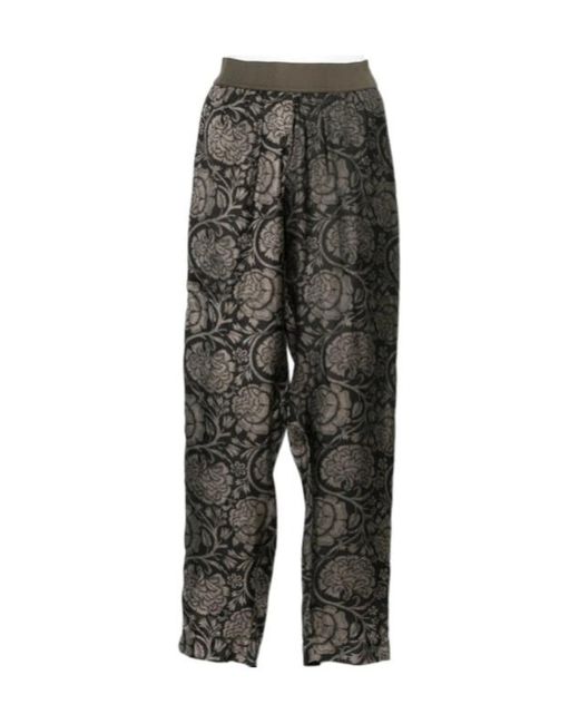 Uma Wang Black Elastic Waistband Casual Pants