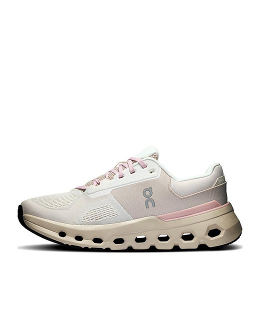 On Shoes White Cloudrunner 2 Sneakers