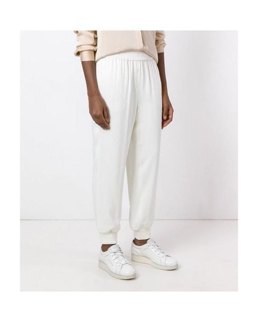 DKNY White Loose Waist Casual Pants
