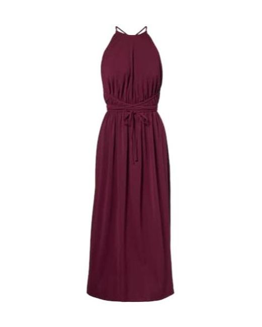 Eres Purple Ines Halterneck Jersey Midi Dress