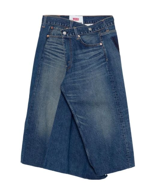 Junya Watanabe Blue Denim Skirt