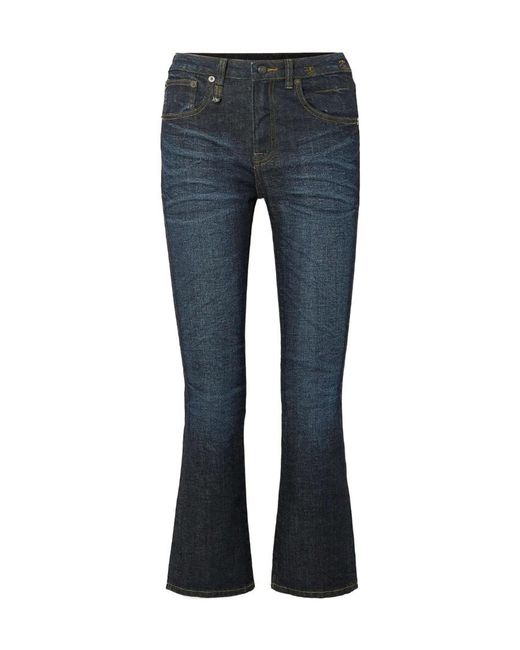 R13 Blue Flare Leg Jeans