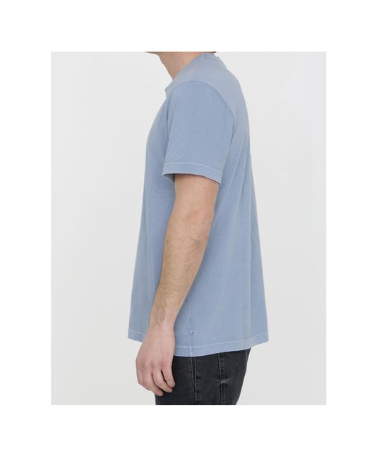James Perse Blue Short-Sleeved Crewneck T-Shirt for men