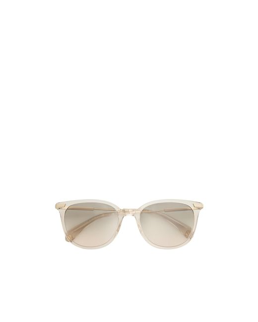 Moncler White Korra Oval Sunglasses for men