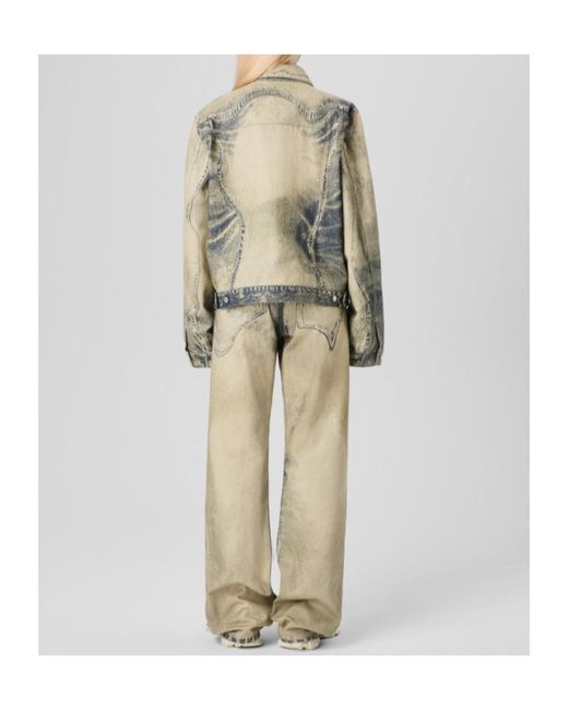 CAMPERLAB Gray Distorted Print Jeans for men