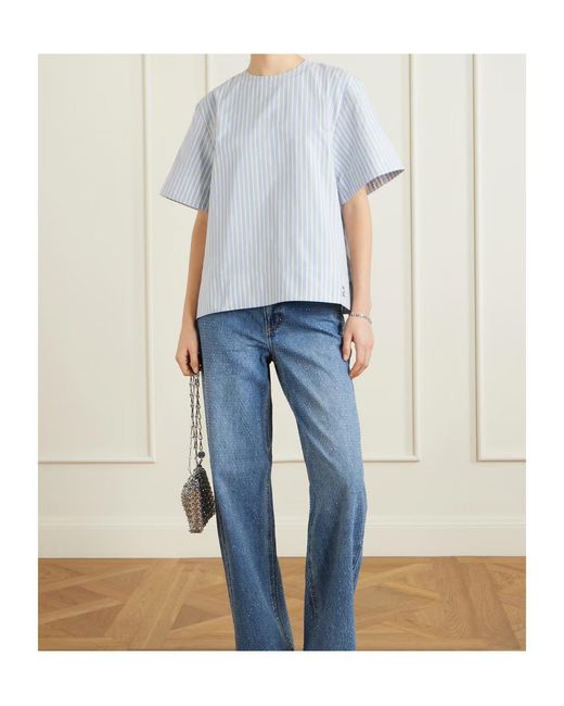 Rabanne Blue Striped T-Shirt