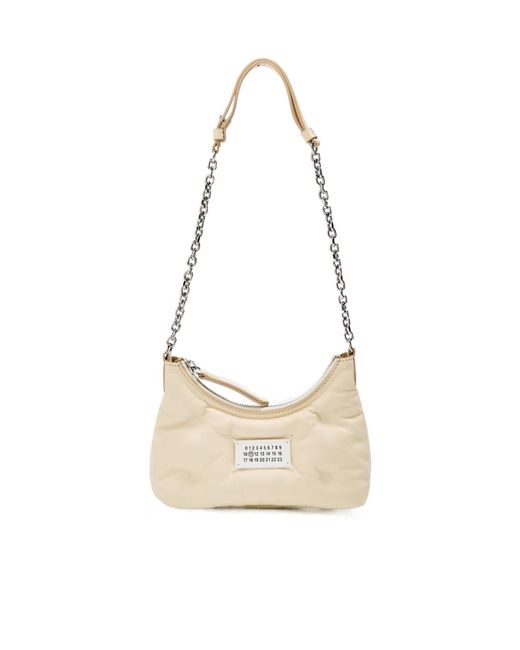 Maison Margiela White Logo Shoulder Bag
