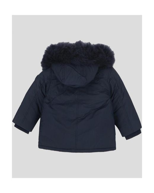 Woolrich Blue Hooded Down-Padded Parka Jacket