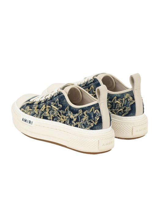 Amiri Multicolor Denim Court Low Sneakers