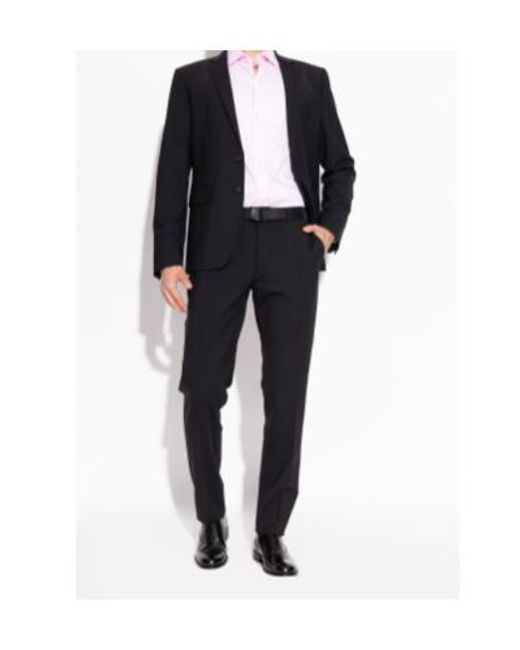 Giorgio Armani Black Almond Toe Lace-Up Derby Shoes for men