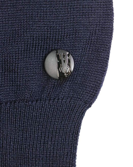 Karl Lagerfeld Gray Striped Knitted Pullover for men
