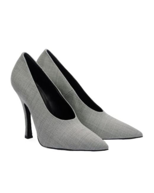 Magda Butrym White Twill Pumps