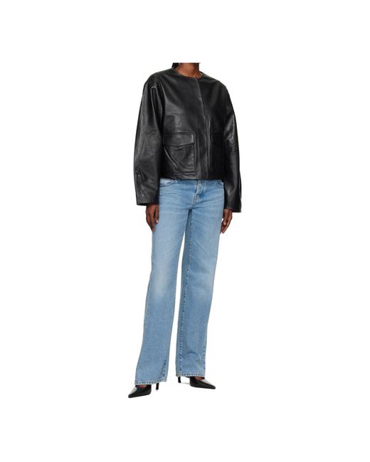 St. Agni Black Leather Jacket