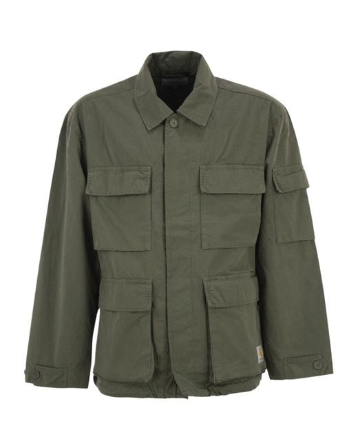 Carhartt Green Utility Cargo Pocket Jacket for men