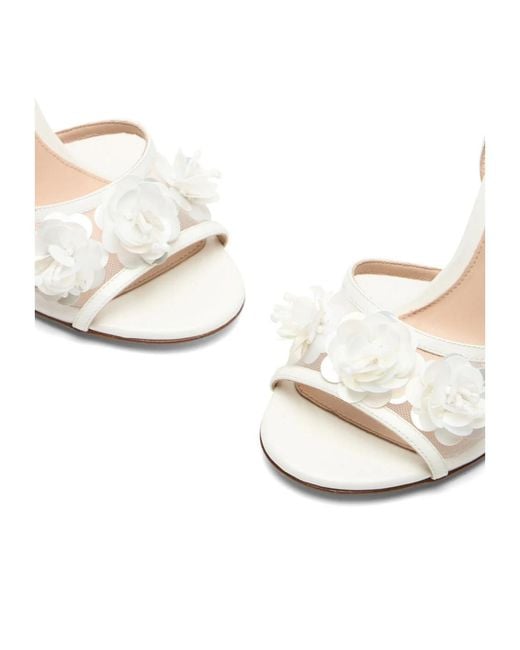 Stuart Weitzman White Roselle Sandal 100