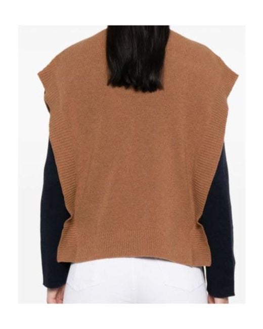 A.P.C. Brown Strap-Detail Vest