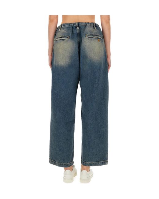 Moschino Blue Jeans Cropped Denim Pants
