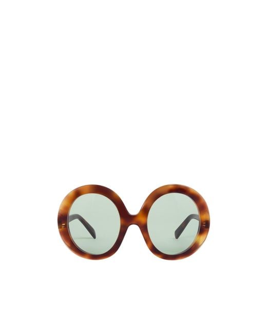 Céline White Disc Sunglasses