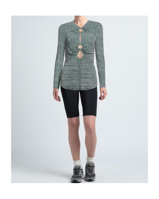 Isabel Marant Blue Printed Long Sleeve Top