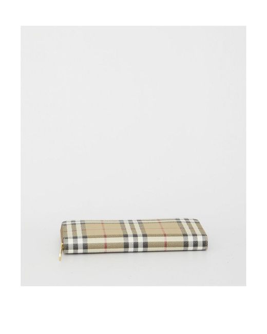 Burberry Natural Logo Zipper Wallet