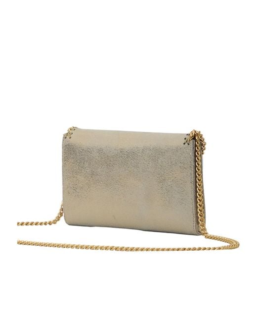 Stella McCartney White Falabella Wallet On Chain Crossbody Bag