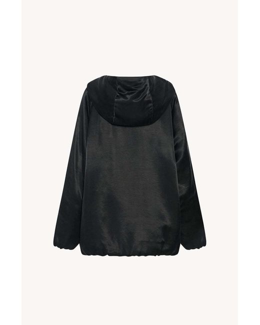 The Row Black Garel Cupro Jacket