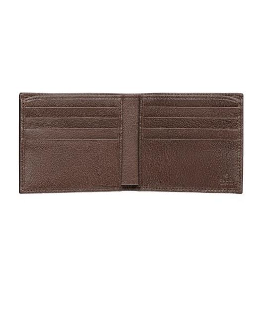 Gucci White Ophidia Monogrammed Bi-Fold Wallet for men