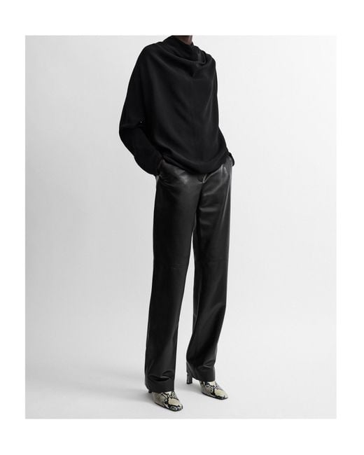Totême Black Totême Cowl Neck Blouse