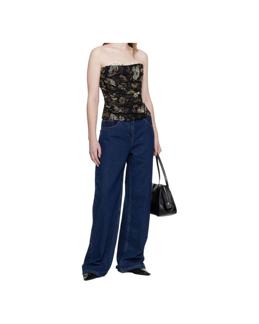 Magda Butrym Blue Corset Top