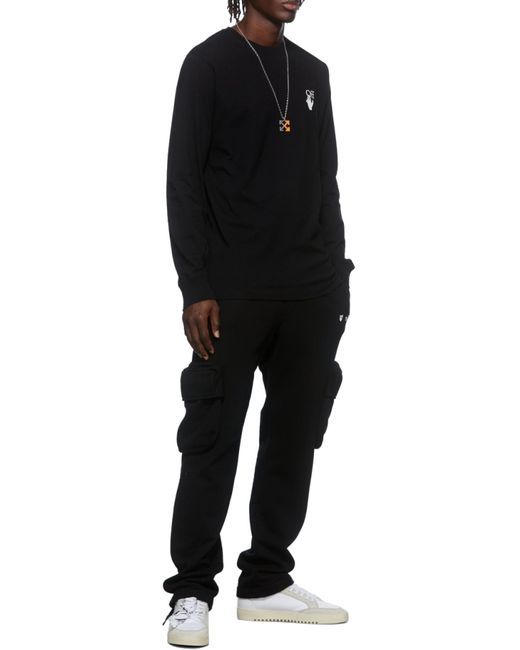 Off-White c/o Virgil Abloh Black Caravaggio Painting Long-Sleeve T-Shirt for men