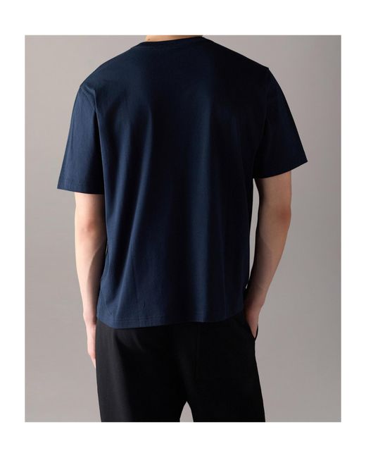 Moose Knuckles Blue Yul Classic T-Shirt for men
