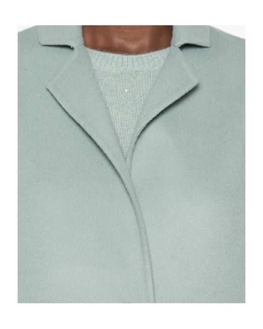 Fabiana Filippi Blue Single-Breasted Coat