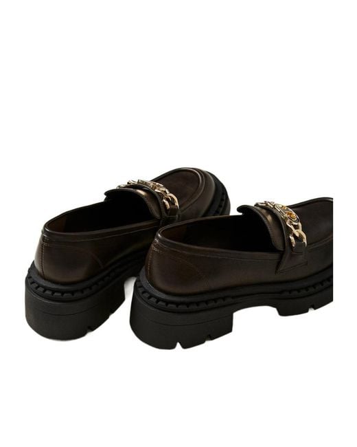 Twinset Black Oval T Loafers