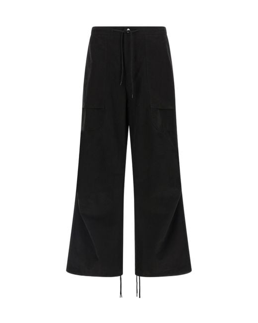 Entire studios Black Barren Straight Leg Cargo Pants for men