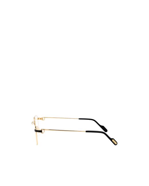 Cartier Natural Square Frame Glasses for men