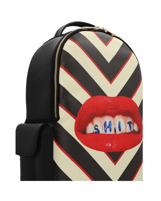 Seletti Gray Septic X Toilet Paper Top Handle Backpack for men