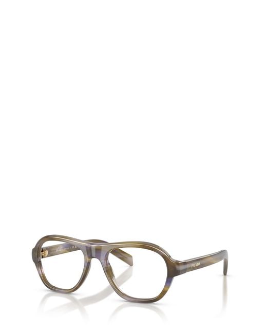 Prada Multicolor Eyewear Oval Frame Glasses