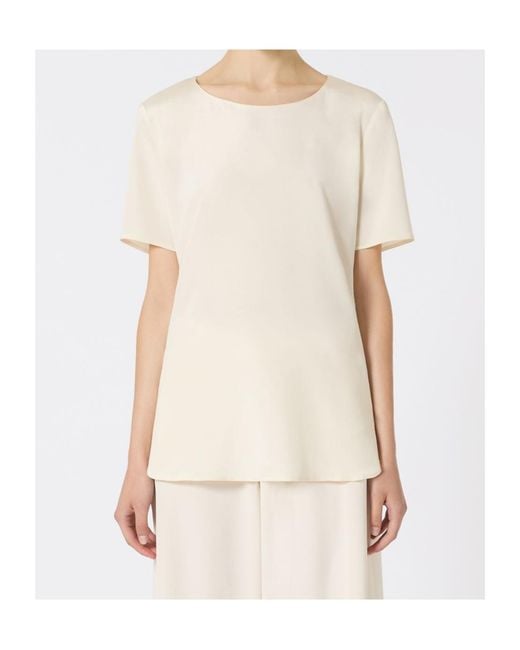 Max Mara White Aris Crewneck T-Shirt
