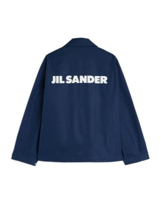 Jil Sander Blue Button-Up Jacket