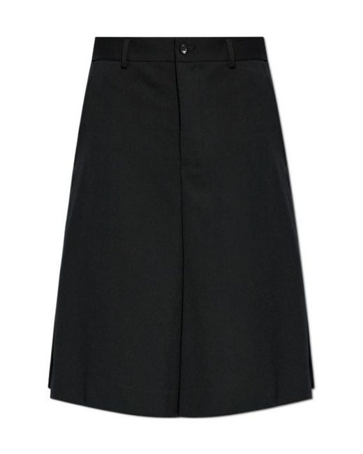 Comme des Garçons Black Waist Belt Shorts for men