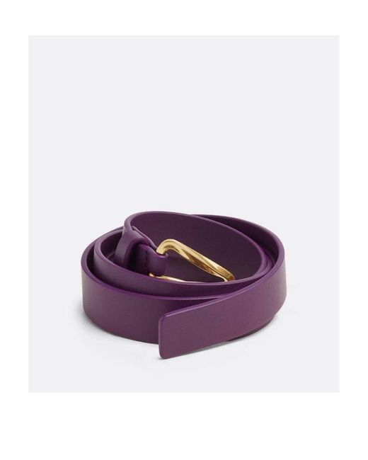 Bottega Veneta Purple Logo Belt
