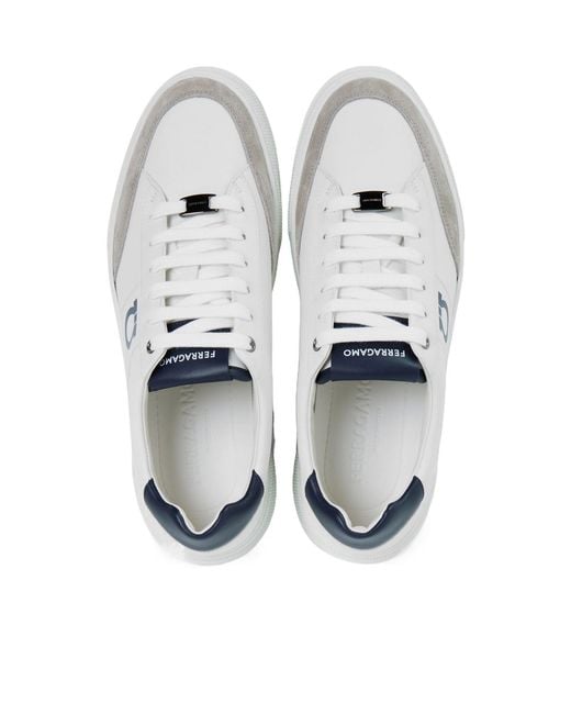 Ferragamo White Low-Top Trainers for men