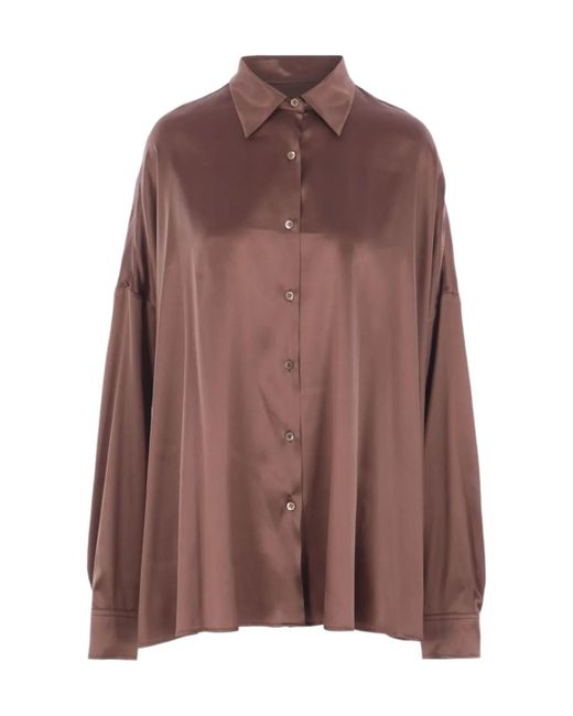 Dries Van Noten Brown Long Sleeve Shirt