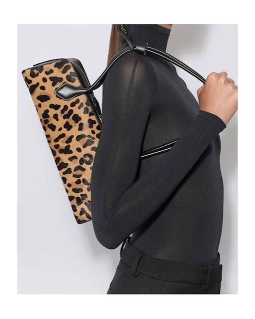 Alaïa Multicolor Alaïa Le Teckel Leopard Printed Medium Bag