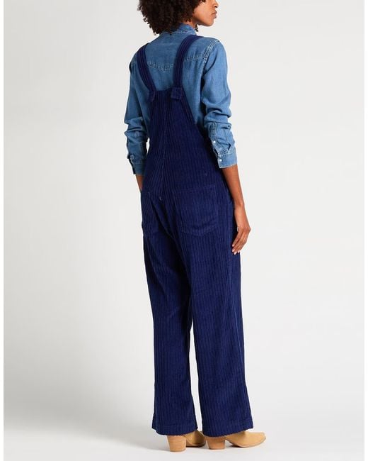 Farm Rio Blue Solid Color Jumpsuit
