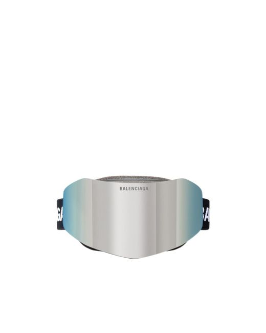 Balenciaga Metallic Ski Mask Sunglasses for men